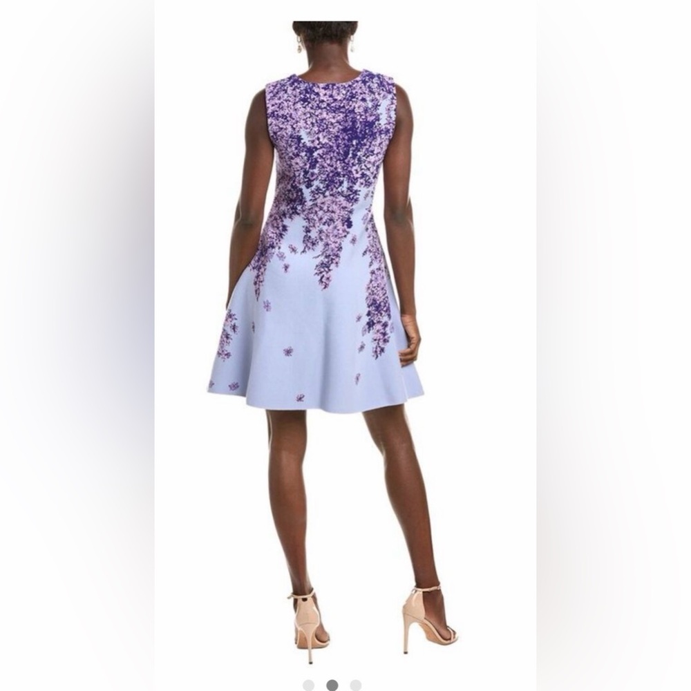 Oscar de la Renta Lavender and Purple Mini Dress